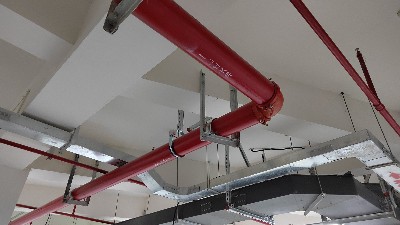 消防管道支、吊架安裝--國晉消防