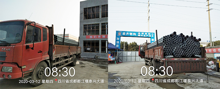 江寧機(jī)械及南峰水岸管材驗(yàn)收