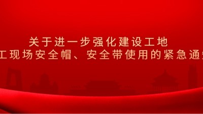 成都市住房和城鄉(xiāng)建設(shè)局關(guān)于進(jìn)一步強(qiáng)化建設(shè)工地施工現(xiàn)場(chǎng)安全帽、安全帶使用的緊急通知